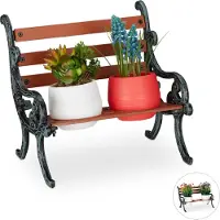 Relaxdays Mini-Blumenbank