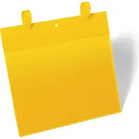 Connex Pochettes pour documents avec languettes, l. 297 x H 210 mm (A4 paysage), 50 p., jaune