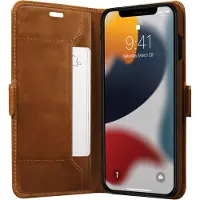dbramante1928 Copenhagen Slim Apple iPhone 13 Pro Book Case Cuir Brun