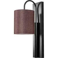 Opviq , applique murale industrielle, structure métallique, noir et marron, 14 x 20 cm, hauteur 42 cm, E27, max. 40 W, IP20 | Un design élégant pour les intérieurs modernes.