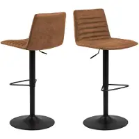 Actona Kimmy Tabouret de bar, marron, noir.