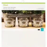 Cricut | Vinyle amovible haut de gamme 30,5 x 30,5 cm noir et blanc 20 pièces