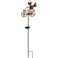Näve Lampe solaire de jardin Aspect rouille Extérieur LED Lampe solaire Extérieur 5282414