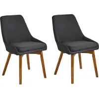 Beliani Ensemble de 2 chaises de salle à manger Noir Melfort Lumarko !