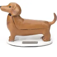 Kikkerland Figurine solaire , plastique, marron, 8,2 x 6,4 x 4,5 cm