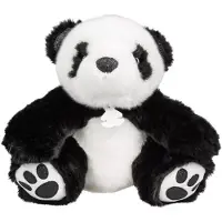 Doudou et Compagnie Peluche Panda So Chic Noir 25 Cm -