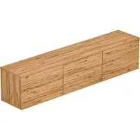 Skye Decor , Néon illuminé - Atlantic Pine, support TV, 100 % PANNEAUX DE MÉLAMINE RECOUVERTS, pin atlantique, 160 x 32 x 35 cm