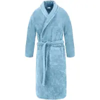 Normani Peignoir long bleu clair