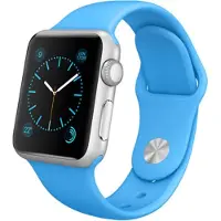 Fongex Apple Watch 42/44/45 mm - Bracelet de remplacement en silicone bleu (42 mm, 44 mm, 45 mm, Silicone), Sangles de montre, Bleu