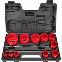 AWTOOLS Mèches, alésage bol bimétallique set 15 pièces 19-76mm