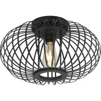 JUST LIGHT Plafonnier, bois naturel, H 23 cm