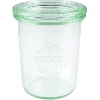 Weck Bocal en verre avec couvercle, 160 ml, 12 pièces, Bocal de conservation, Transparent