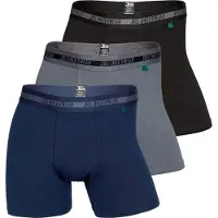 JBS Boxers bleu foncé / gris / noir