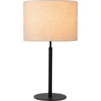 Lucide Lampe à poser avec abat-jour beige noir E27 Maya