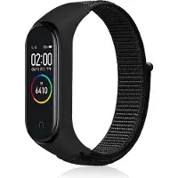 Cover-Discount Xiaomi Mi Band 7 - Bracelet de remplacement en tissu nylon (Nylon), Sangles de montre, Noir