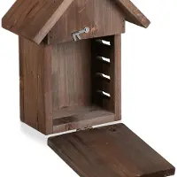 Relaxdays Maison pour coccinelles, hôtel pour coccinelles de jardin, à suspendre, bois non traité, hôtel à insectes pour coccinelles, marron