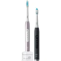 Oral-B Pulsonic Slim Luxe 4900 Two sonic toothbrushes Black Pink