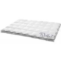 HANSKRUCHEN GmbH HANSKRUCHEN Wolke 7 couette en duvet 200x200 cm extra légère 90% duvet lavable pour personnes allergiques couette d'été respirante blanche