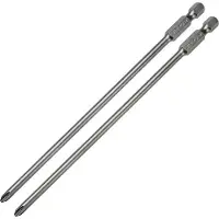 Dedra Embouts de tournevis, embouts DED71581 Phillips PH2x155mm, blister de 2 pièces (Cruciforme Phillips PH)