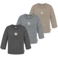 Normani T-Shirt 'Taupo' beige / gris / anthracite / blanc
