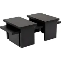 Skye Decor , Sanctuary - Wood Black, Table basse, bois noir, 100 % panneau de particules mélaminé, 110 x 45 x 41,5