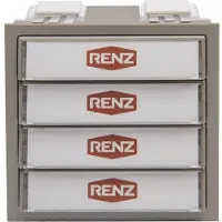 Renz module de touches avec 1 lumière/1 97-9-85274 bouton de sonnette couleur:gris 97-9-85274.7039