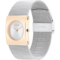Calvin Klein Montre à affichage analogique 'PULSE' or / argent / blanc