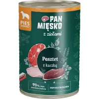 PAN MIĘSKO aux herbes Pâté de canard pour chiens 24x400 g