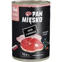 PAN MIĘSKO Dinde et cerf - nourriture humide pour chiens 6 x 400 g
