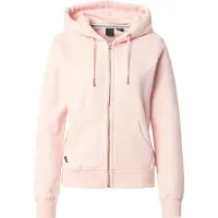 Superdry pour femme. W2012358A Sweat à capuche avec fermeture éclair et logo Rose essentiel (M), Casuel, Coton, Durable