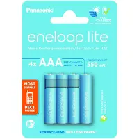 Eneloop 1x4 Panasonic lite Micro 550mAh AAA Ni-MH BK-4LCCE/4BE