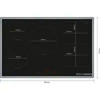 Bosch PXV845HC1E Table de cuisson à induction cadre large plat autarcique