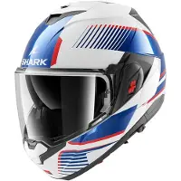 Shark Oxo Sikter casque modulable Blanc/Bleu/Rouge L unisex