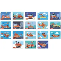Janod Magnéti'Book Pompiers - Jeu Educatif Magnétique 60 Aimants + 18 Modèles - Jouet Enfant en Carton FSC - Dès 3 Ans