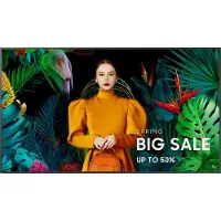Samsung QH55C Digital signage flat panel 139.7 cm (55") LCD Wi-Fi 700 cd/m² 4K Ultra HD Black Built-in processor Tizen 24/7