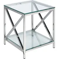Beliani Table D'appoint Audet Argenté