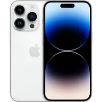 Apple iPhone 14 Pro (128 Go, Silver, 6.10", SIM + eSIM, 5G), Téléphone portable, Argent