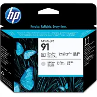 HP 91 (C9463A) - Noir photo + gris clair - Cartouche d'encre