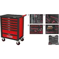 Ks Tools RACINGline NOIR/ROUGE Servante d'atelier à 7 tiroirs