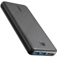 Anker PowerCore - Banque d'alimentation - 20000 mAh - 2 ports de sortie (24 broches USB-C) - noir