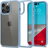 Spigen ACS04667 (Apple iPhone 14 Pro), Coque pour téléphone portable, Bleu, Transparent