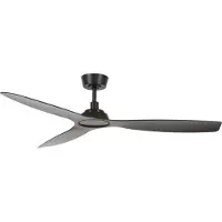 Beacon Lighting Ventilateur de plafond noir Moto Ø132cm