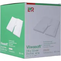 Lohmann & Rauscher Vliwasoft Compresses à fente en Y 7.5 x 7.5cm 12099 50 pc(s) Compresses