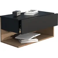Hioshop Tiroir mural en bois Table de chevet murale Tiroir Console Table de chevet Usal XL 60 cm Tiroir mural en bois Table de chevet murale Tiroir Console Table de chevet Usal XL 60 cm