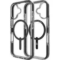 Zagg Coque Santa Cruz Snap avec MagSafe pour Apple iPhone 16 - Clear / Black