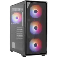 Aerocool Boîtier PC - - Geoflow G v2 (noir) - Tour moyenne - Format ATX - Sans bloc d'alimentation