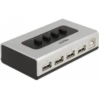 DeLOCK USB 2.0 Switch, 1x Type-B vers 4x Type-A -