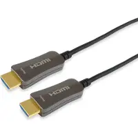 Equip Life - Highspeed - Câble HDMI avec Ethernet - HDMI mâle à HDMI mâle - 50 m - prise en charge 4K, Active Optical Cable (AOC)