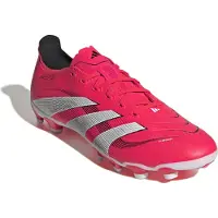 Adidas Chaussures de Football Homme Predator League Pure Victory Pack MG Multi Ground Lucid Red/Blanc/Noir
