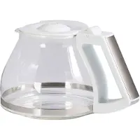 Melitta 209927 Verseuse en verre pour 1011-05,1011-07 Look Deluxe blanc/inox, Machine à café : accessoires, Noir, Argent, Blanc